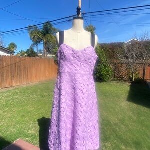 J. Crew Strapless Lilac Midi Dress